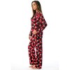 #FollowMe Printed Flannel Button-Front PJ Pant Set  Classic, Cozy Sleepwear - 2 of 3