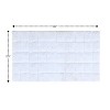 Knightsbridge Summer Tile 220 GSF Non Skid Back Bath Rug 20 x 30 - White - 2 of 4
