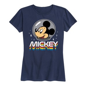 Women's - Disney - Mickey Portrait Retro Short Sleeve Graphic T-Shirt - 1 of 4