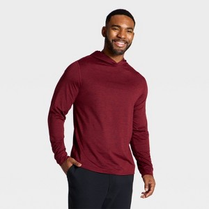 Men's Long Sleeve Soft Stretch Hooded Top - All In Motion™ - 1 of 3