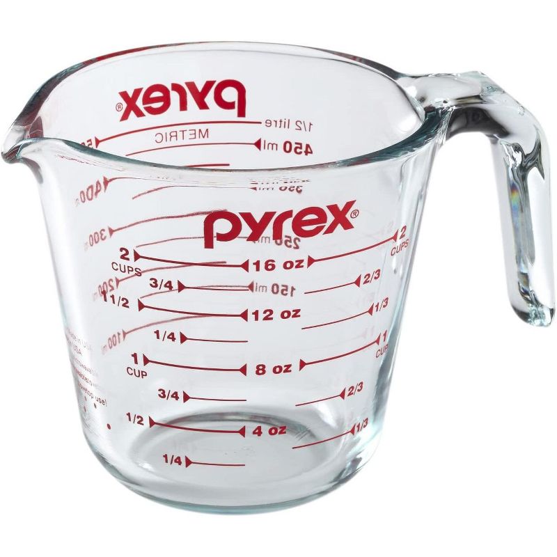 Pyrex Prepware 2-Piece Glass Measuring Set, 1 and 2-Cup, 2 Pack, Clear, 3 of 6