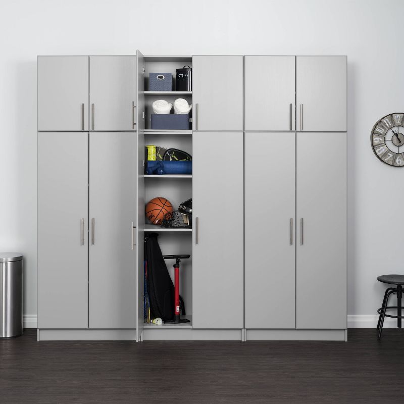 96&#34; Elite with 6 Storage Cabinet Set Light Gray - Prepac, 1 of 7
