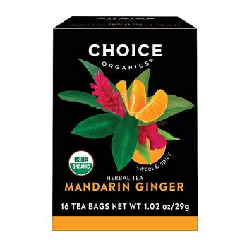 Choice Organics Mandarin Ginger Tea - 1.02oz/16ct