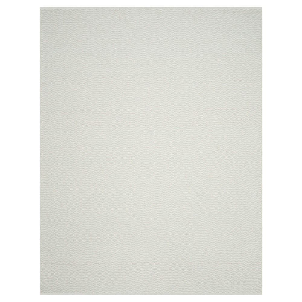 8'x10' Ivory/Foam Green Stripe Flatweave Woven Area Rug - Safavieh