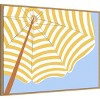 Amanti Art Parasol Beach Stripes II by June Erica Vess Framed Wall Art Print - 2 of 4