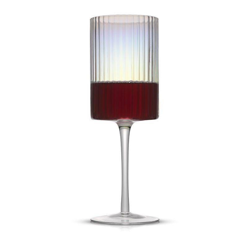 JoyJolt Christian Siriano New York Chroma Iridescent Red Wine Glass - 17.5 oz - Set of 2, 3 of 7