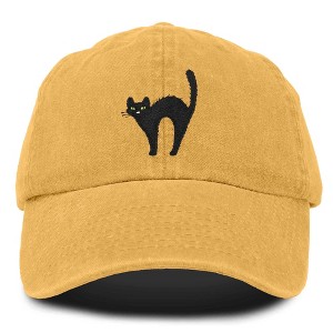 Dalix Black Cat Embroidered Womens Cotton Dad Hat Baseball Cap Adjustable - 1 of 4