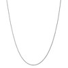 Black Bow Jewelry 1.2mm, 10k White Gold Diamond Cut Solid Rope Chain Necklace - 3 of 4