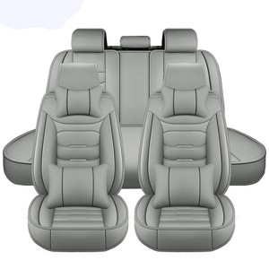 Bekrvio Universal 5-Seat Car Seat Covers Full Set, Premium PU Leather Waterproof Front & Rear Protector for Cars, SUVs & Trucks - 1 of 4