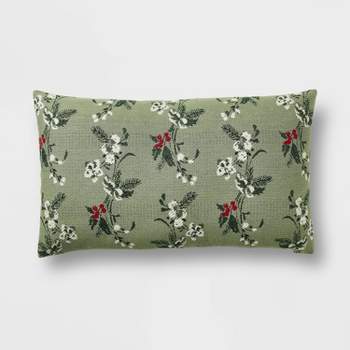 Oversized Printed Floral Throw Pillow - Threshold™ designed with Studio McGee