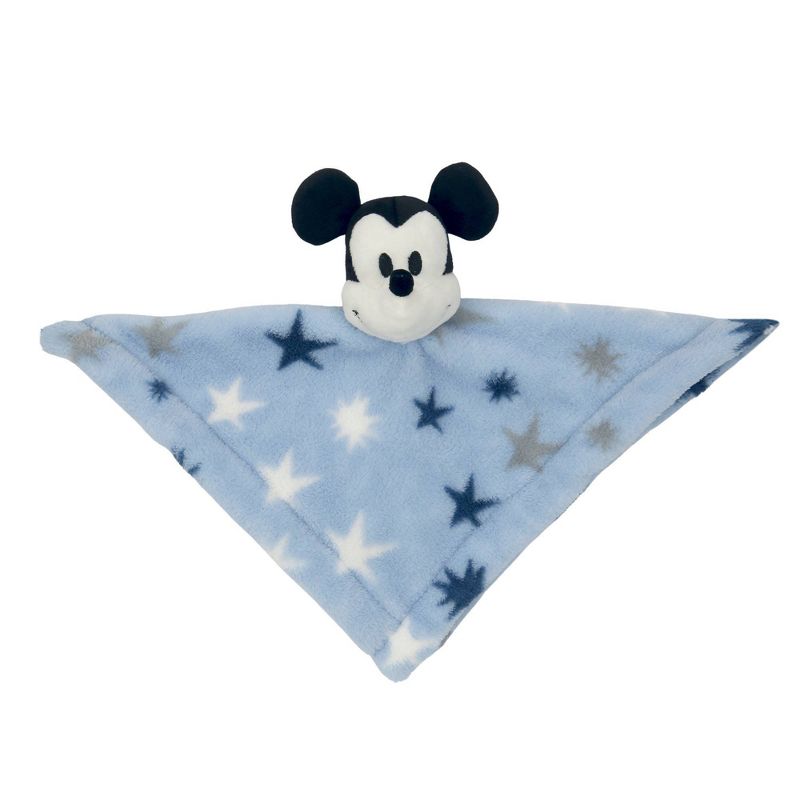 Lambs &#38; Ivy Disney Baby Mickey Mouse Plush Security Blanket - Blue, 3 of 5