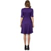 24seven Comfort Petite Apparel A Line Knee Length Dress Elbow Length Sleeves - 3 of 4