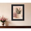 HomeRoots Striped Bohemian Plant Black Framed Print Wall Art - 2 of 4