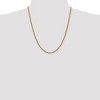 Black Bow Jewelry 3mm, 14k Yellow Gold, Handmade Solid Rope Chain Necklace - 2 of 4