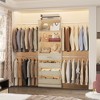Aheaplus 4-9Ft Closet Storage with 4 Wooden Drawers and 4 Rods - 2 of 4