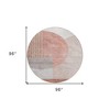Copper Red And Gray Geometric Washable Indoor Outdoor Area Rug - 3 of 4