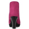 Allegra K Women's Round Toe Block Heels Chelsea Ankle Boots - 3 of 4