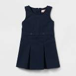 Toddler Girls' Sleeveless Uniform Woven Jumper - Cat & Jack™