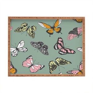 Emanuela Carratoni Wild Butterflies Rectangular Tray - Deny Designs - 1 of 2