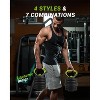 44 LB 4-In-1 Adjustable Dumbbell Set, Convertible to Kettlebell, Barbell & Pull-Up Bar, Free Weight Set with Connector for Men/Women, Green - 2 of 4