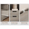 72" Tall Bookcase with 4 Drawers, Farmhouse Freestanding Storage Bookshelf for Bedroom, Living Room, Home Office - 2 of 4