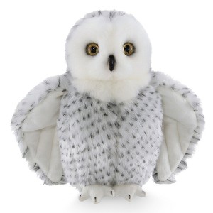Bearington Blizzard Plush Snowy Owl Stuffed Animal with Ultra-Soft White Fur, 10" - 1 of 4