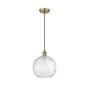 Athens Water Glass - 1 Light Mini Pendant In Industrial Style-12.75 Inches Tall and 10 Inches Wide - 1 of 1