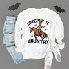 Simply Sage Market Women's Graphic Sweatshirt Creepin' It Country Cowboy - 3 of 4