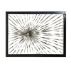 Metal Sunburst Coiled Ribbon Wall Decor with Black Frame Silver - Olivia & May - 4 of 4