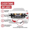 AMERICAN MODIFIED Grille w/ Off-Road and Amber LEDs, Compatible with 2019-2021 Chevy Silverado 1500, Armor, Glossy Black - 4 of 4