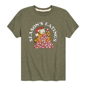 Boys' - Garfield - Seasons Eatings Short Sleeve Graphic T-Shirt - 1 of 4