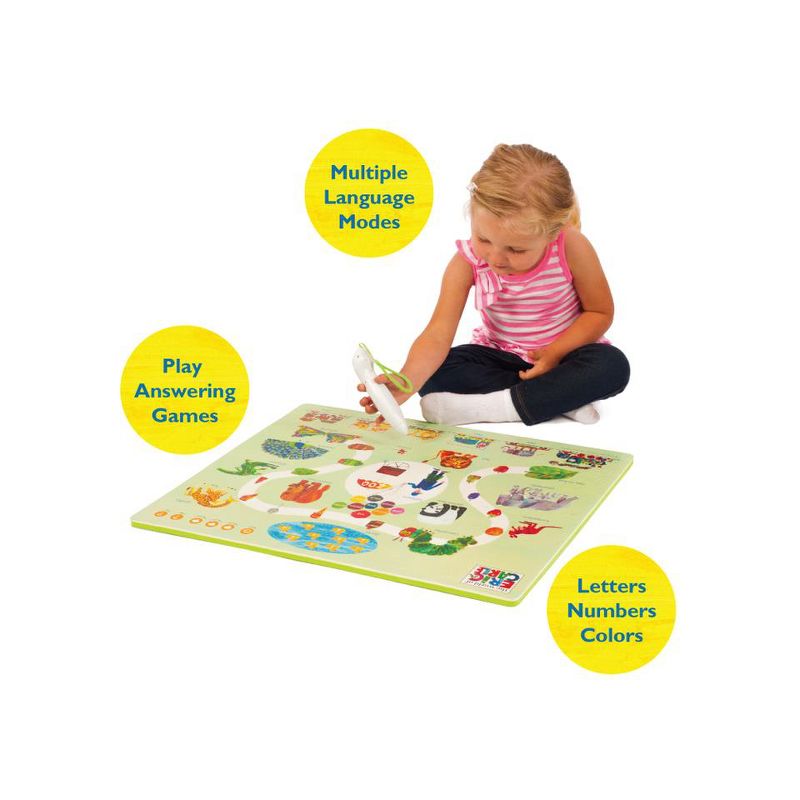 Eric Carle's The Very Hungry Caterpillar Interactive Learning Mat, Teach Your Child Animals, Shapes and Colors in Three Languages, 5 of 6
