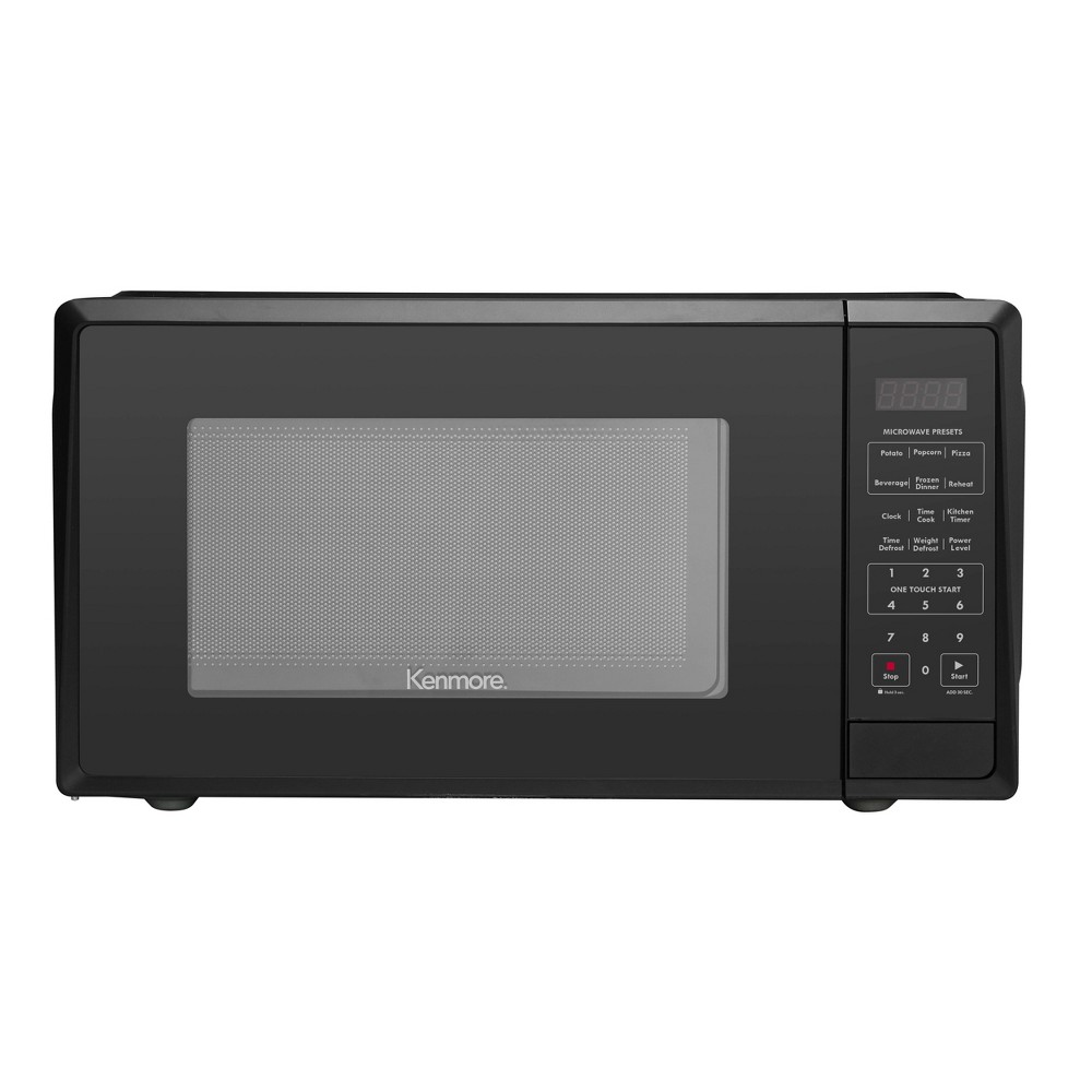 Kenmore 1.1 cu-ft Black Microwave - Black box damaged 