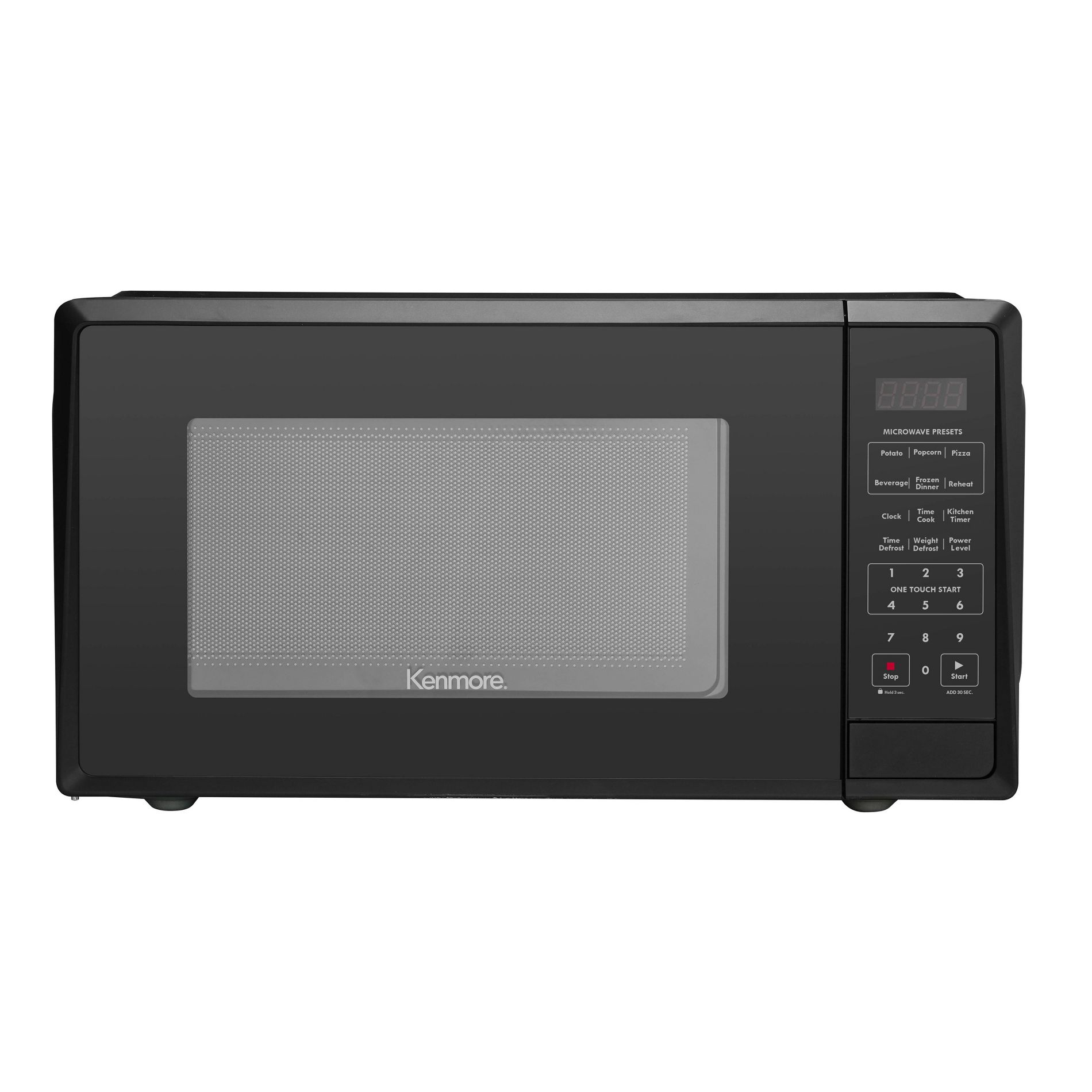 Kenmore 1.1 cu ft Microwave - Black: Countertop Oven, 1000W, Child Lock, 6 Programs, 1 Year Warranty