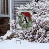 Briarwood Lane Winter Garden Flag 12x18 For Outdoor Winter Wreath Monogram Letter a For Winter Garden Flag Flags For Outside - 4 of 4