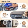 Living Room Machine Washable Non Slip Low Pile Lightweight Chenille Print Rug Vintage Retro Rugs for Bedroom Dining Room Home Office - 3 of 4