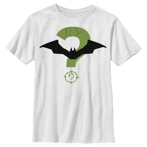 Boy's The Batman Riddler and Bat Logo T-Shirt - 1 of 4