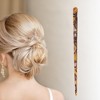 Unique Bargains Women's Teardrop Hair Chopstick Brown Black 1 Pc - 2 of 4
