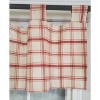 RLF Home 4" Top Tab High Quality Fabric Al Fresco Tab Valance for Windows 50" x 16" Burgundy - 3 of 4