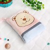 Slickblue Cute Fleece Throw Blanket Pillow Cushion - Animal Design & Color Options, 28.3" x 35.1", Soft, Machine Washable - 3 of 4