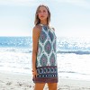 Women's Boho Chic Printed Halter Dress for Beach Getaways - Cupshe - 2 of 4