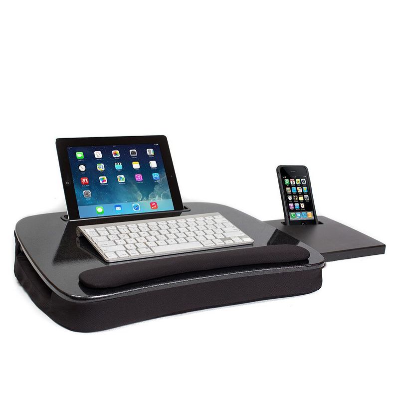 Sofia + Sam Multi Tasking Memory Foam Lap Desk (Black Top) - Supports Laptops Up to 15 Inches, 3 of 9