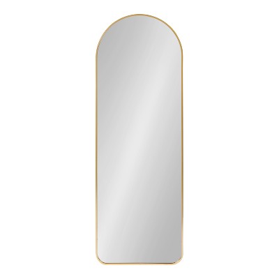 Zayda Full Length Gold Aluminum Rectangular Arch Mirror