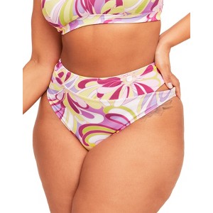 Adore Me Women's Darby High Waisted Swimwear Floral Bottom - 1 of 4