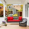 EROMMY Patio Hanging Swing Bench Chair with Cushions - 2 of 4