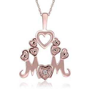 Pompeii3 Diamond Mom Pendant Necklace in White, Yellow, or Rose Gold - 1 of 3