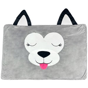 Pet Bed In A Box Slipcover: Hutch The Gray Dog, Small, 24x18" Character Bed Case - 1 of 4