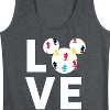 Women's - Disney - Mickey Love Fill Graphic Racerback Tank - 2 of 4