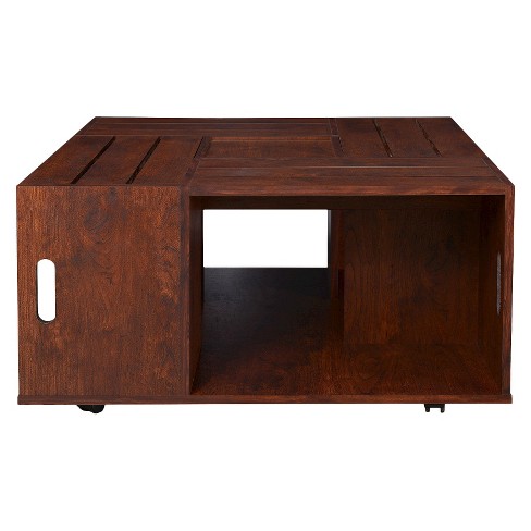 Roseline Modern Crate Box Inspired Coffee Table - HOMES: Inside + Out - image 1 of 4
