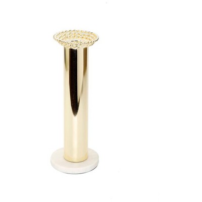 Gold and Marble Elegant Tabletop Candlestick Holder